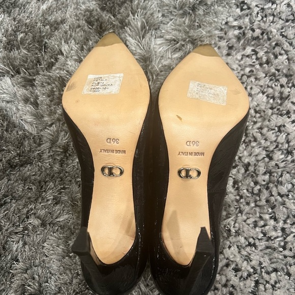 Christian Dior Black Women Patent Pumps Heels - Picture 5 of 13